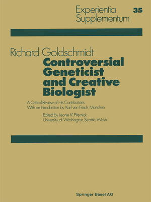 cover image of Controversial Geneticist and Creative Biologist